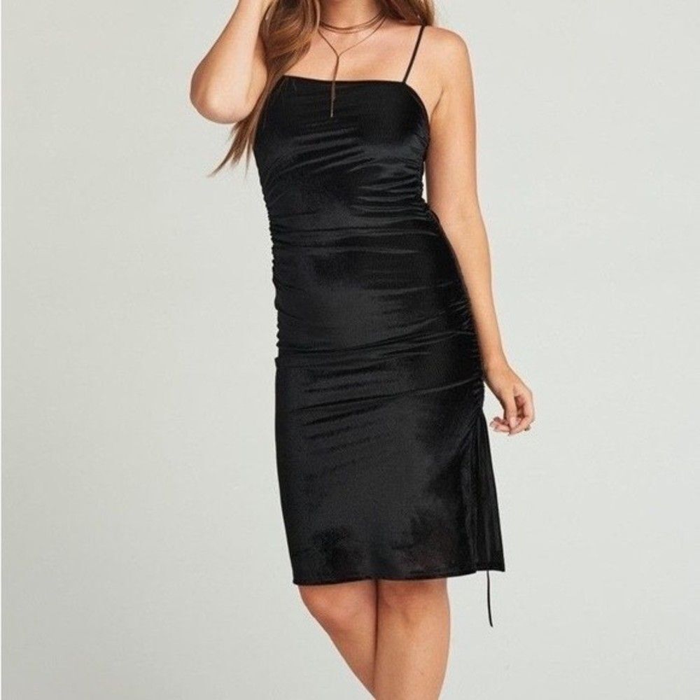 Show Me your Mumu black midi cocktail dress medium